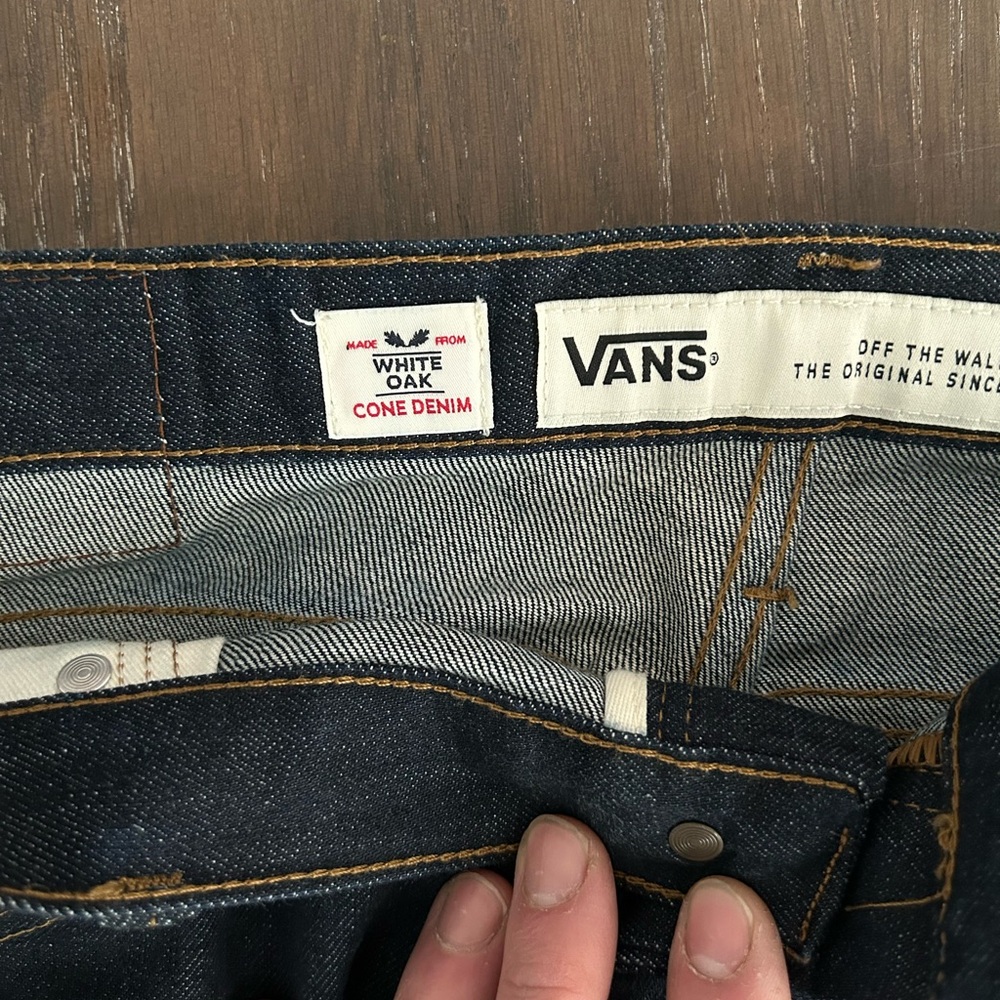 Vans Blue Denim Jeans with Contrast Stitching
